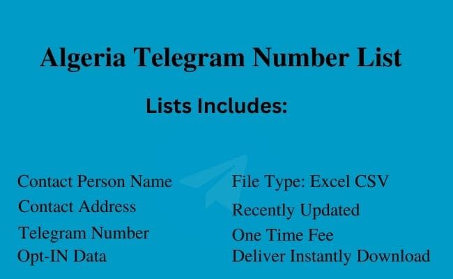 Algeria Telegram Number List