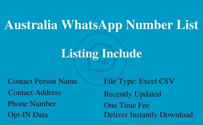 Australia WhatsApp Number List