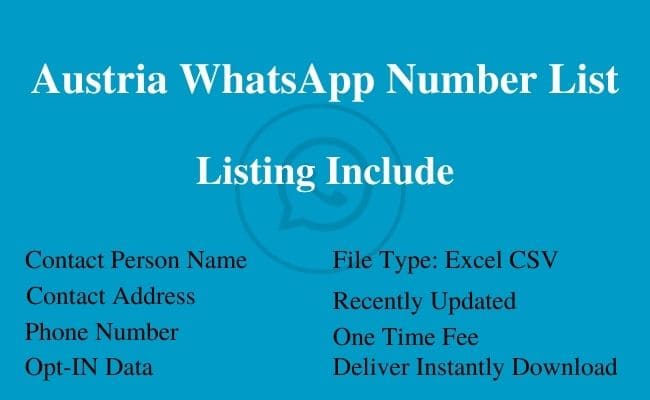 Austria WhatsApp Number List