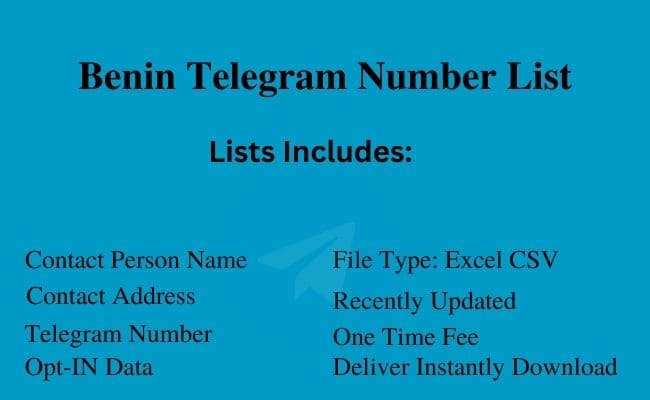 Benin Telegram Number List