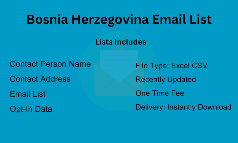 Bosnia Herzegovina Email List