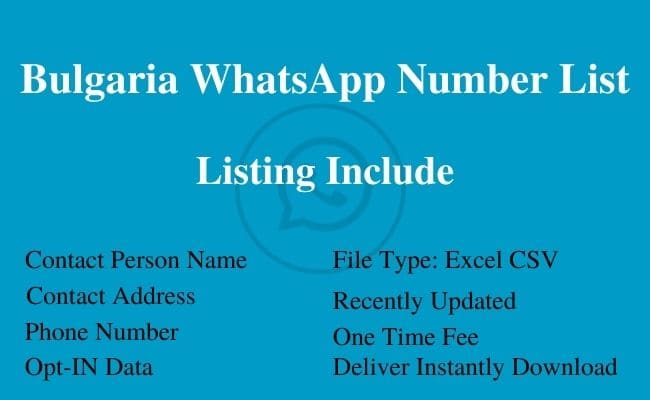 Bulgaria WhatsApp Number List