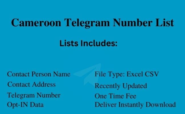 Cameroon Telegram Number List