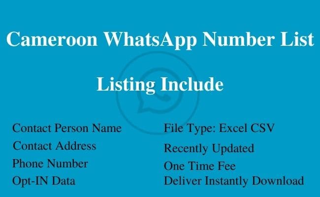 Cameroon WhatsApp Number List