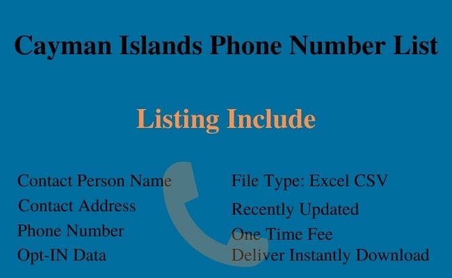 Cayman Islands Phone Number List