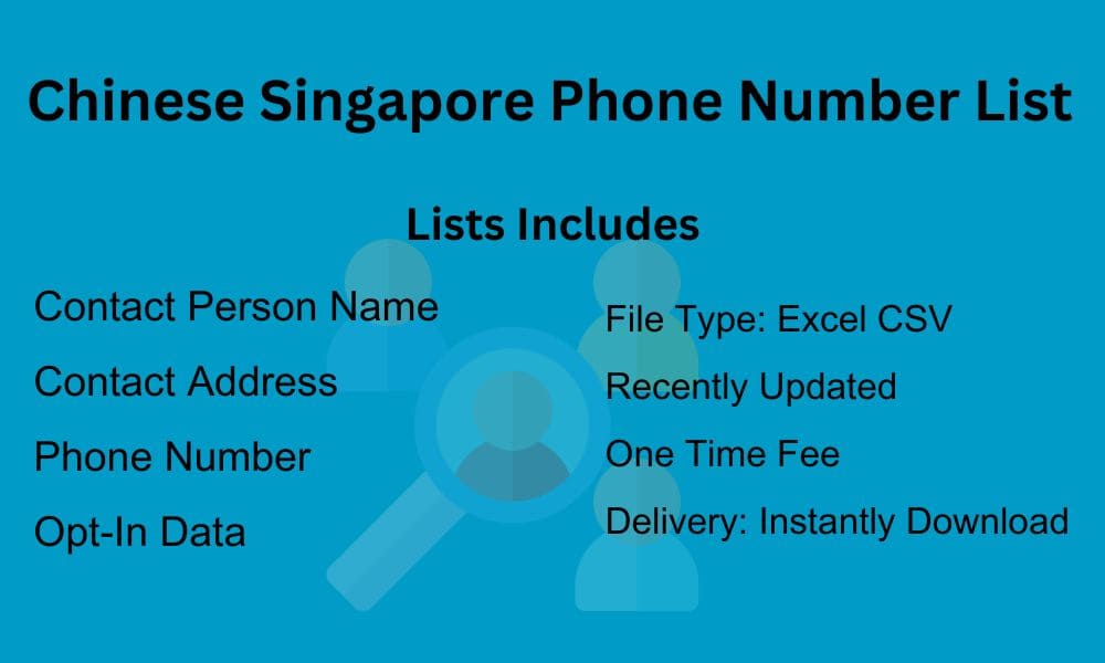 Chinese Singapore Phone Number List