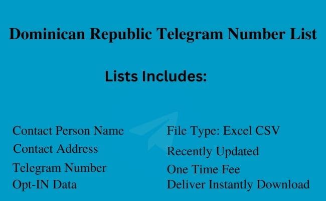 Dominican Republic Telegram Number List