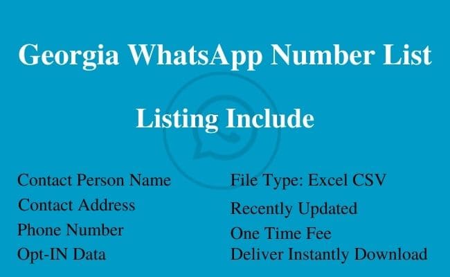 Georgia WhatsApp Number List