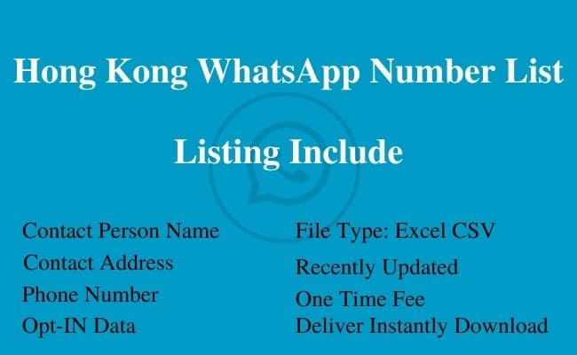 Hong Kong WhatsApp Number List