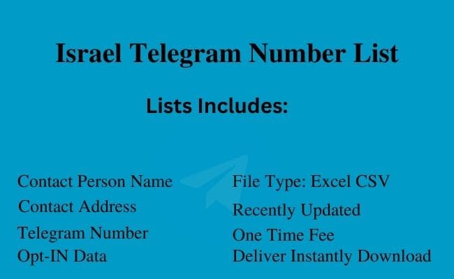 Israel Telegram Number List