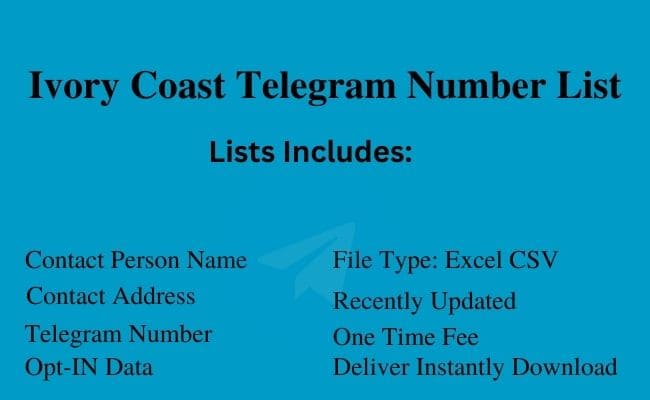 Ivory Coast Telegram Number List