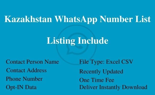 Kazakhstan WhatsApp Number List