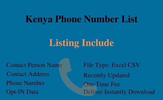 Kenya Phone Number List