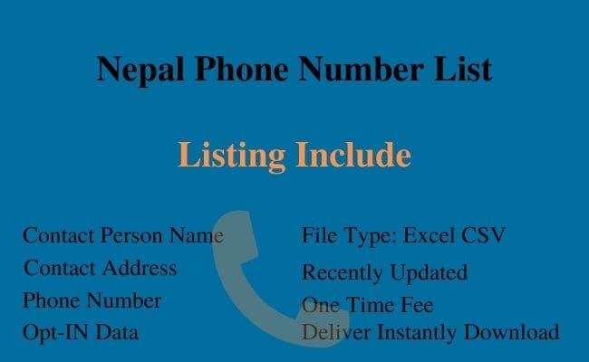 Nepal Phone Number List