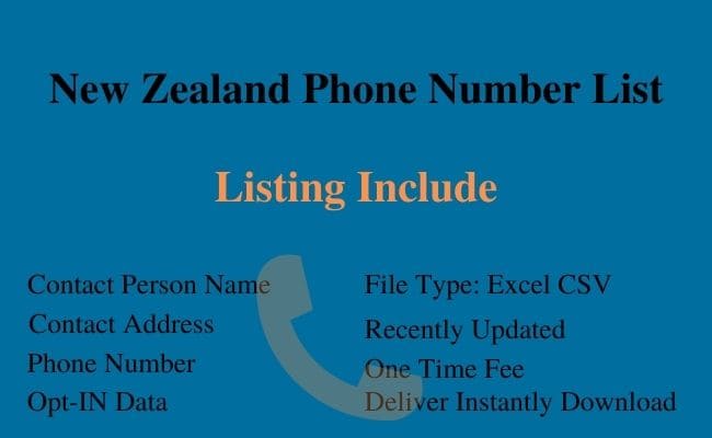 New Zealand Phone Number List