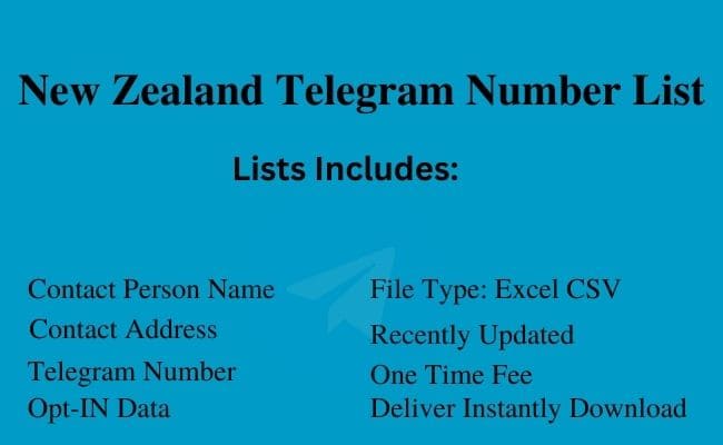 New Zealand Telegram Number List