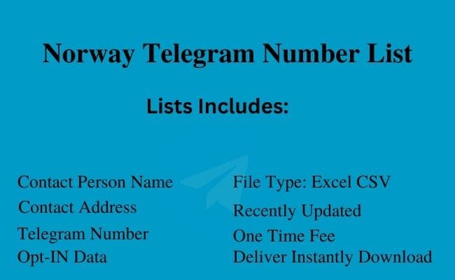 Norway Telegram Number List