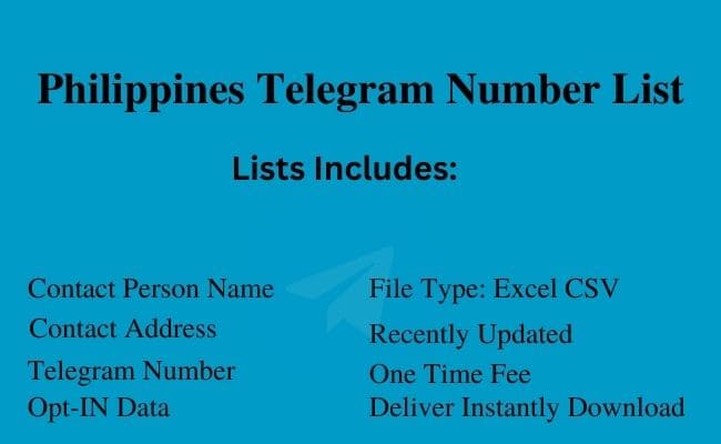 Philippines Telegram Number List