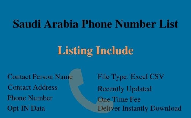 Saudi Arabia Phone Number List