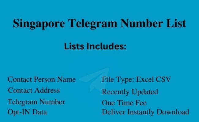 Singapore Telegram Number List