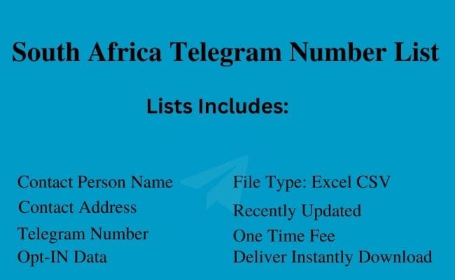 South Africa Telegram Number List