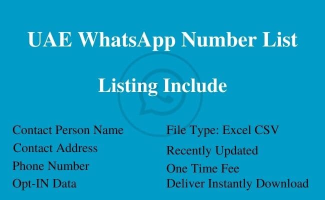 UAE WhatsApp Number List