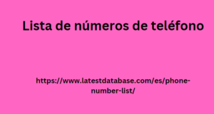 Lista de números de teléfono