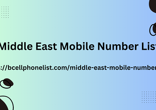 Middle East Mobile Number List