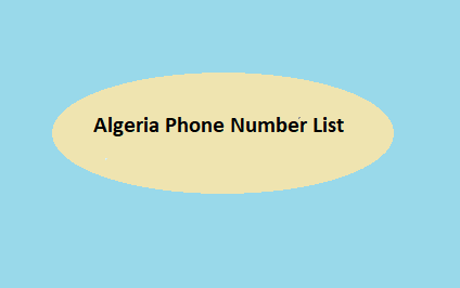 Algeria Phone Number List​