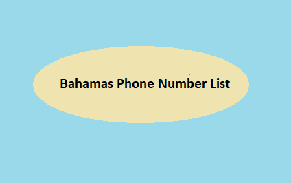 Bahamas Phone Number List​