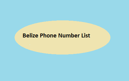 Belize Phone Number List​