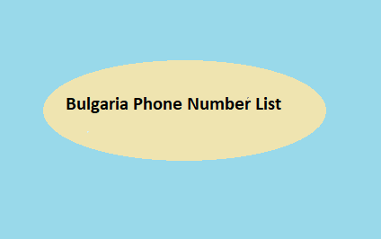 Bulgaria Phone Number List​