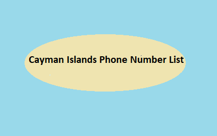 Cayman Islands Phone Number List​