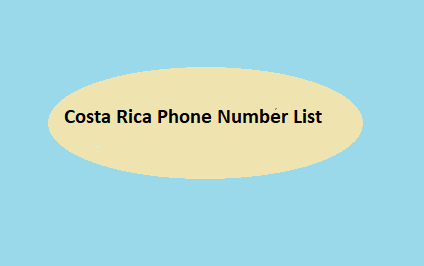 Costa Rica Phone Number List​