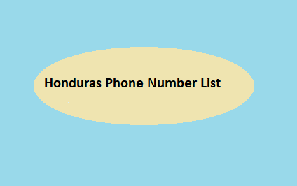 Honduras Phone Number List​