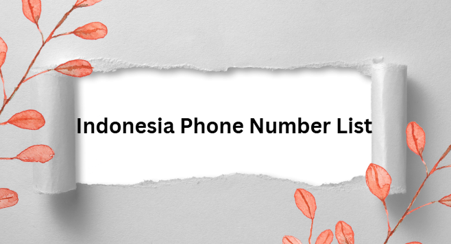 Indonesia Phone Number List​