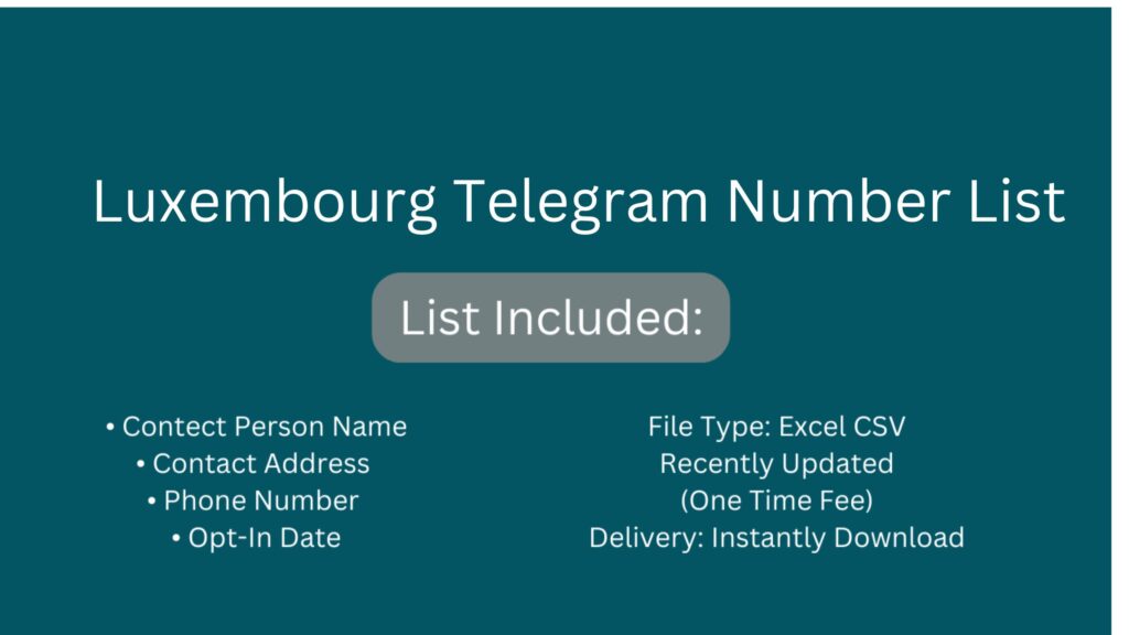 Luxembourg Telegram Number List_