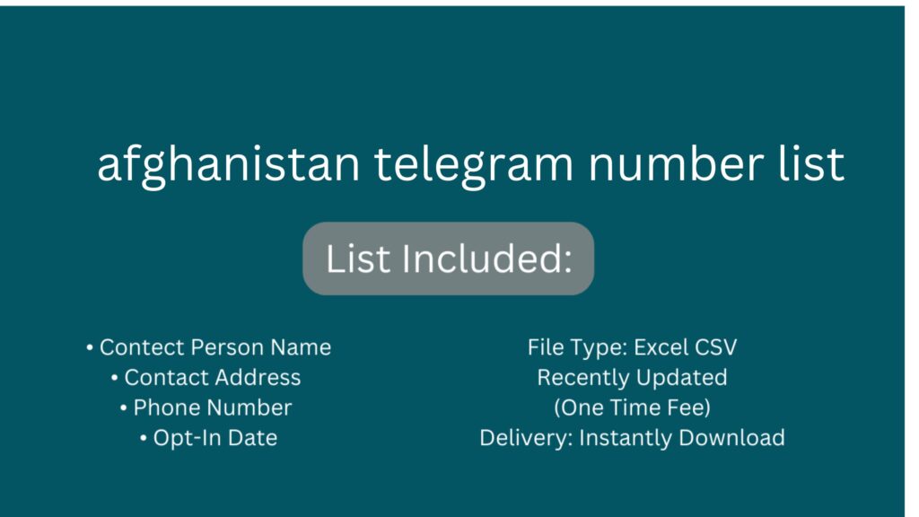 afghanistan telegram number list_