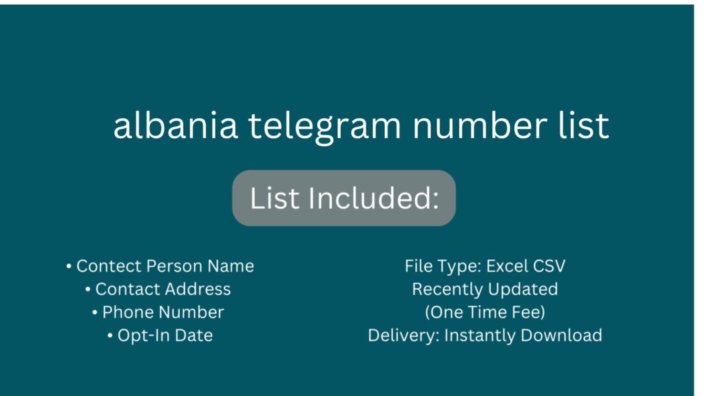 albania telegram number list_