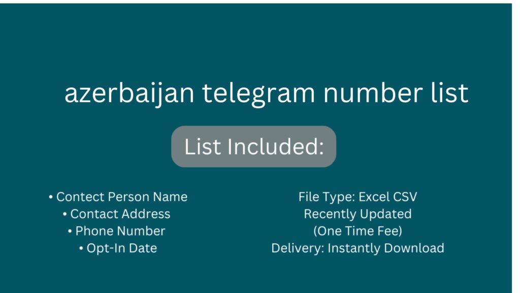 azerbaijan telegram number list_