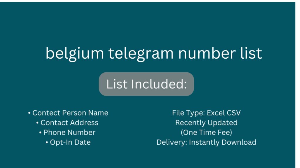 belgium telegram number list_