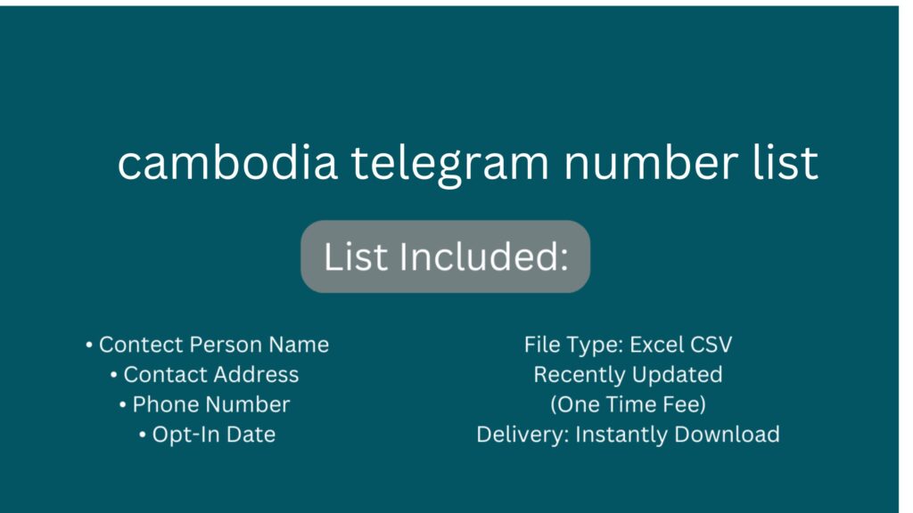 cambodia telegram number list_