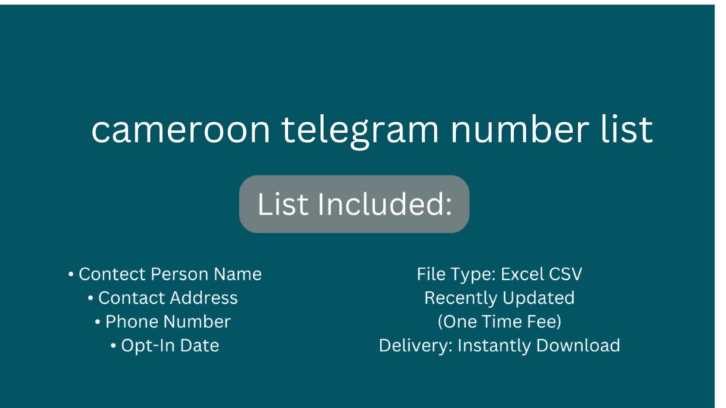 cameroon telegram number list_