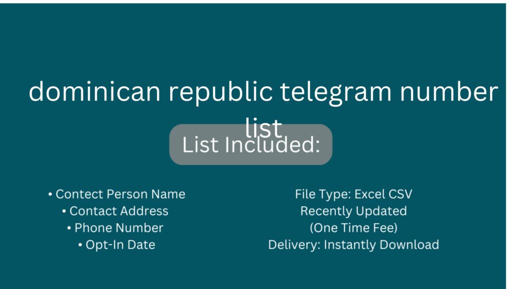 dominican republic telegram number list_