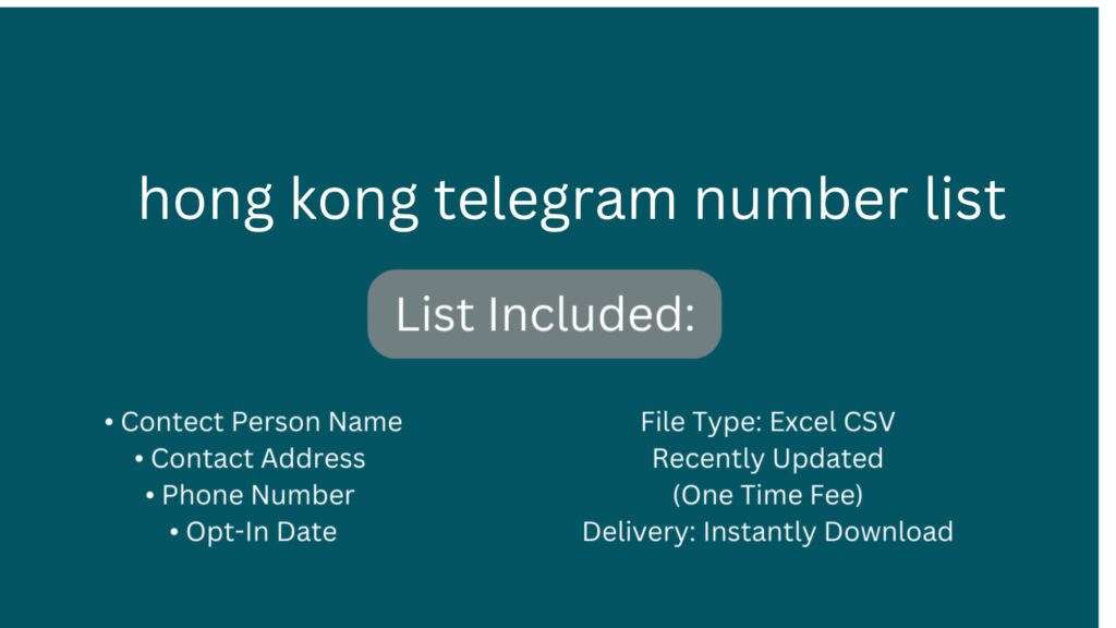 hong kong telegram number list_