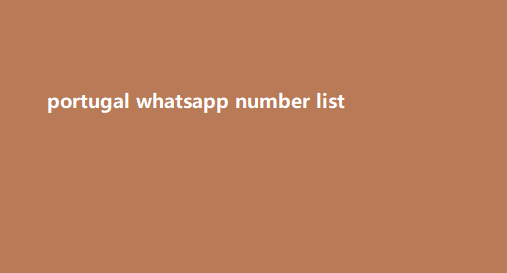 portugal whatsapp number list​