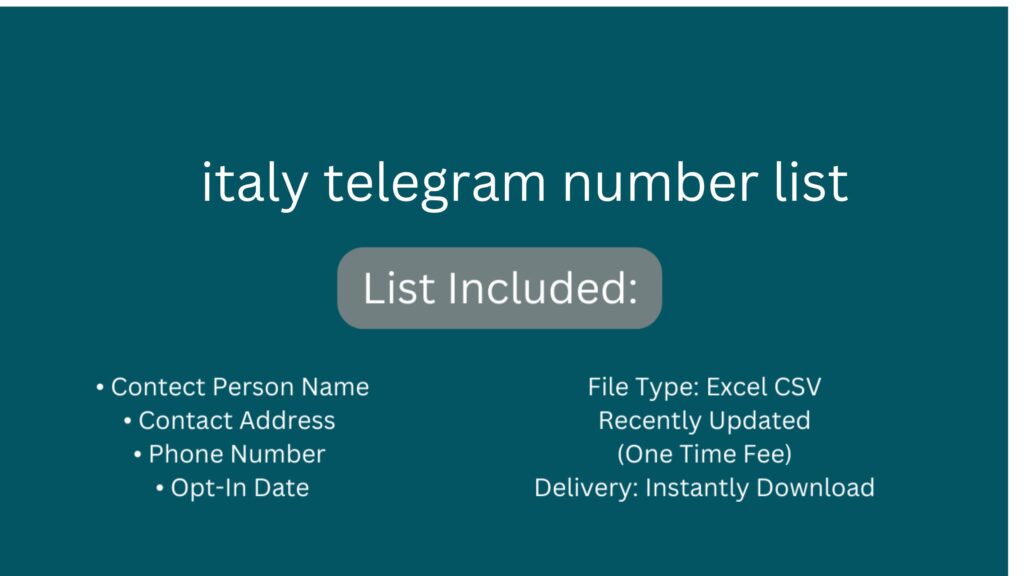 italy telegram number list_