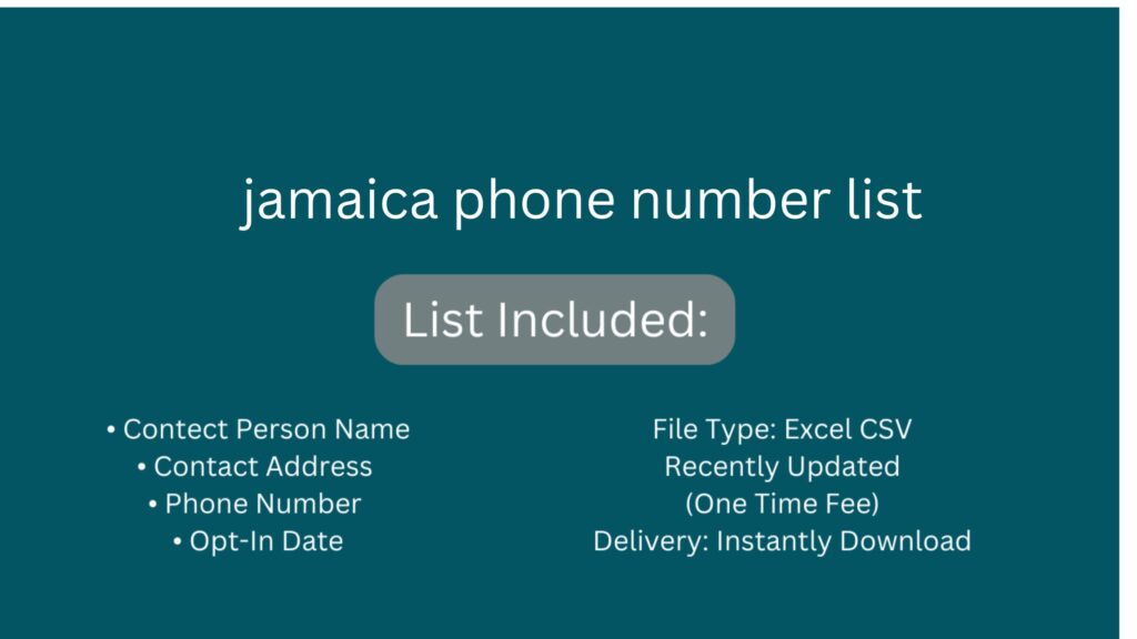 jamaica phone number list