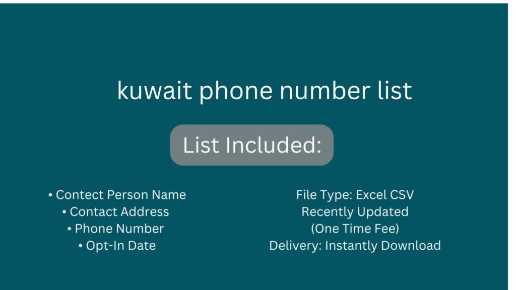 kuwait phone number list_