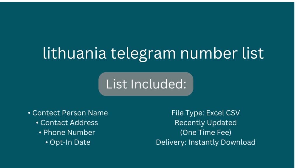 lithuania telegram number list_